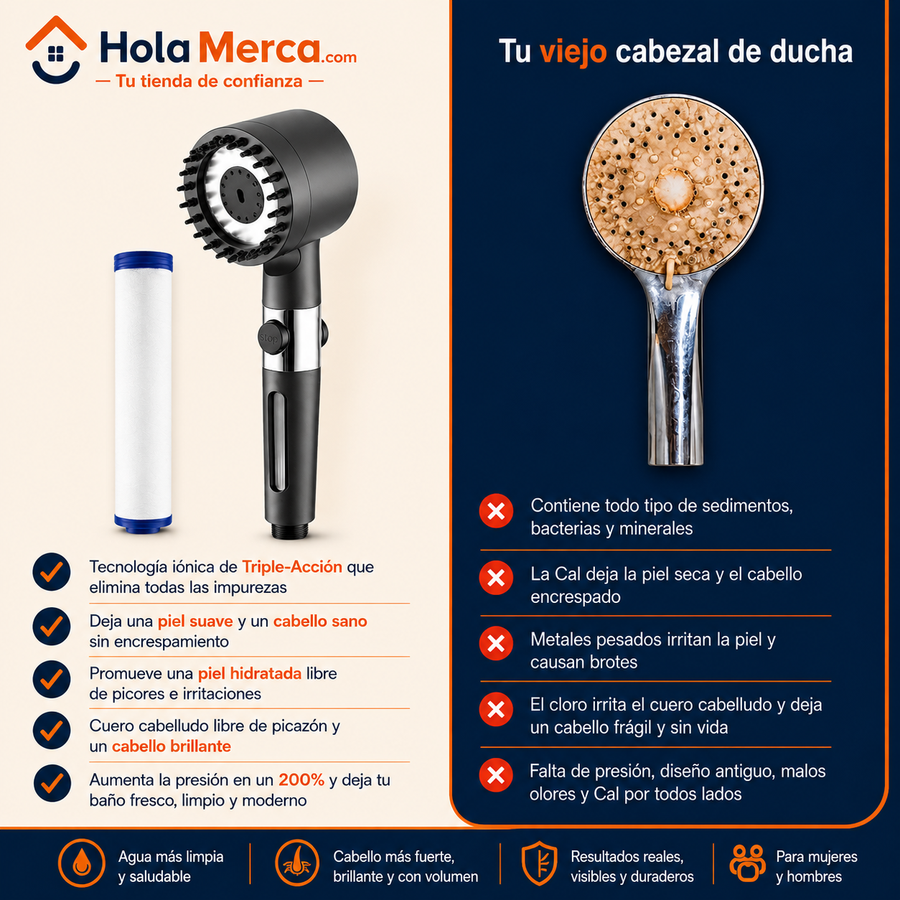 Pack Ducha Completo + 10 Filtros GRATIS