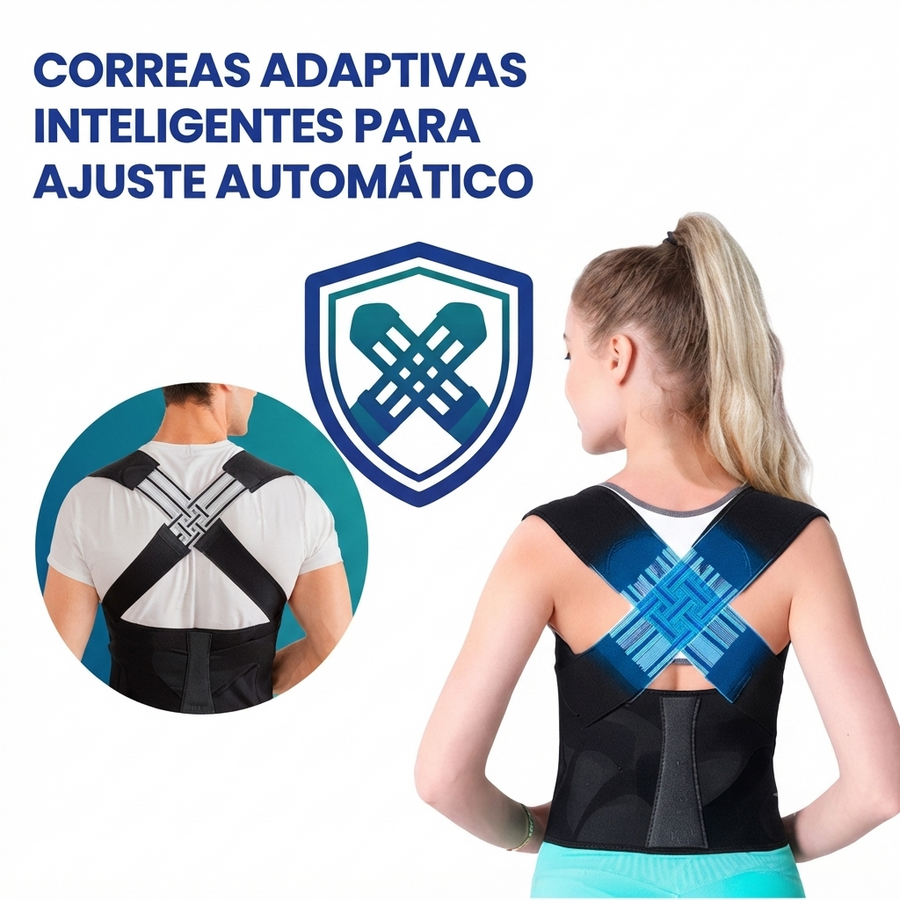 Corrector de postura ergonómico discreto