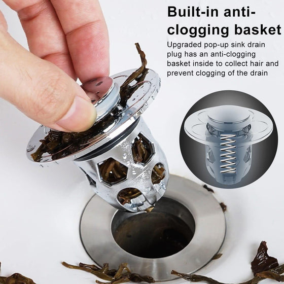 Tapón de drenaje para lavabo antiobstrucción
