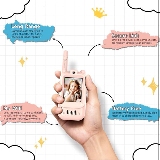 Walkie talkie para niños divertido y fácil