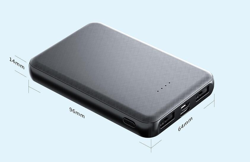 Powerbank 5000mAh compacta y rápida