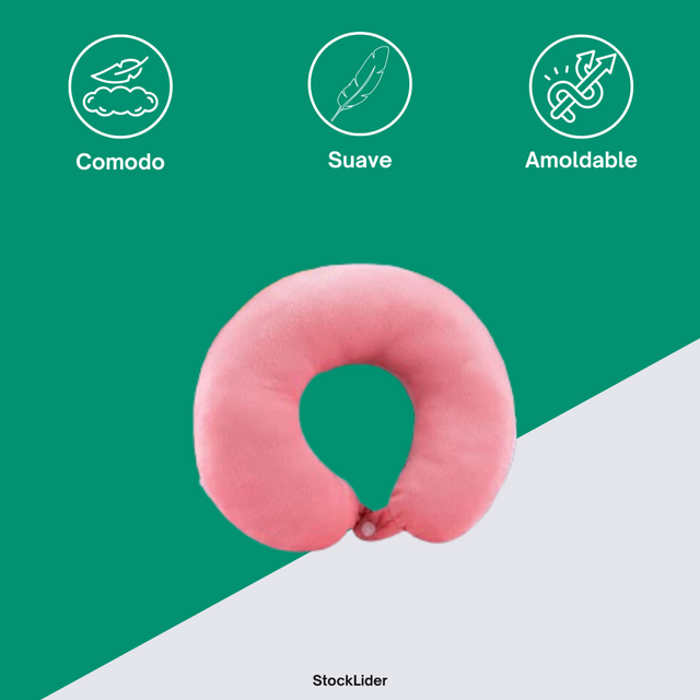 Almohada de viaje viscoelástica ergonómica