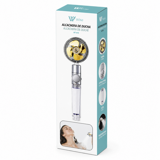 Alcachofa de ducha con hélice y filtro