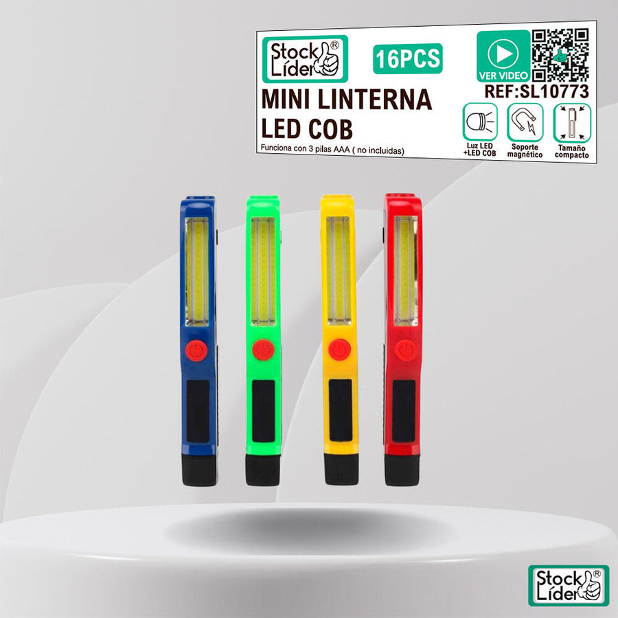 Mini linterna LED COB compacta USB