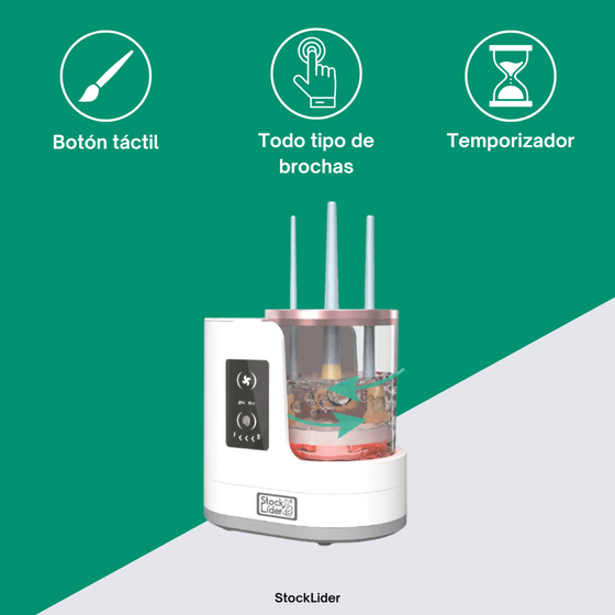 Limpia brochas eléctrico 3 en 1 USB