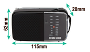 Radio AM FM portátil compacta