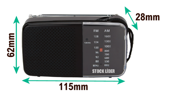 Radio AM FM portátil compacta