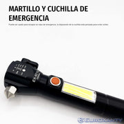 Linterna táctica LED recargable multifunción