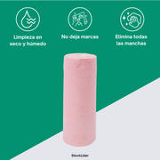 Rollo de paños de microfibra para limpieza