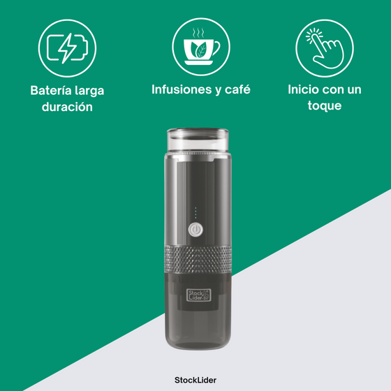 Cafetera portátil para café en cualquier lugar