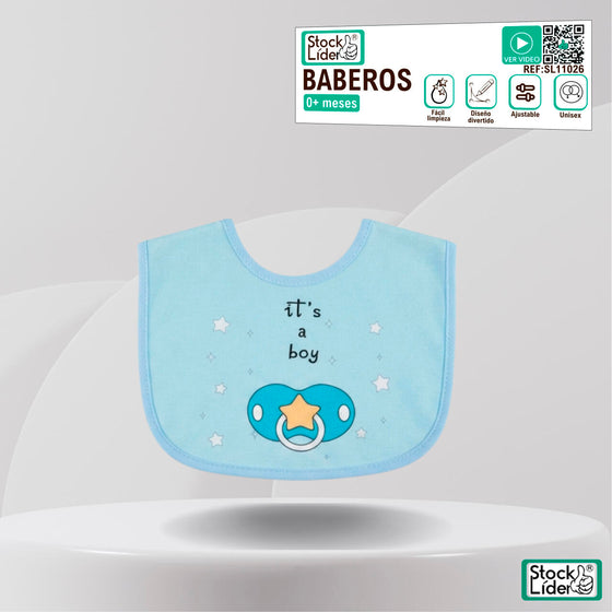 Baberos para bebé ajustables y cómodos