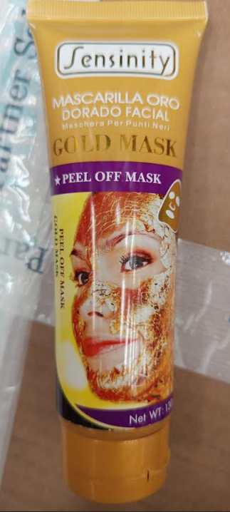 Mascarilla dorada antienvejecimiento facial