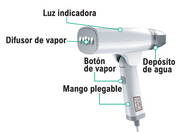 Plancha de vapor vertical portátil