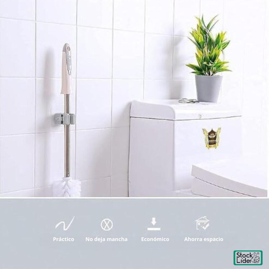 Porta escoba adhesivo para pared