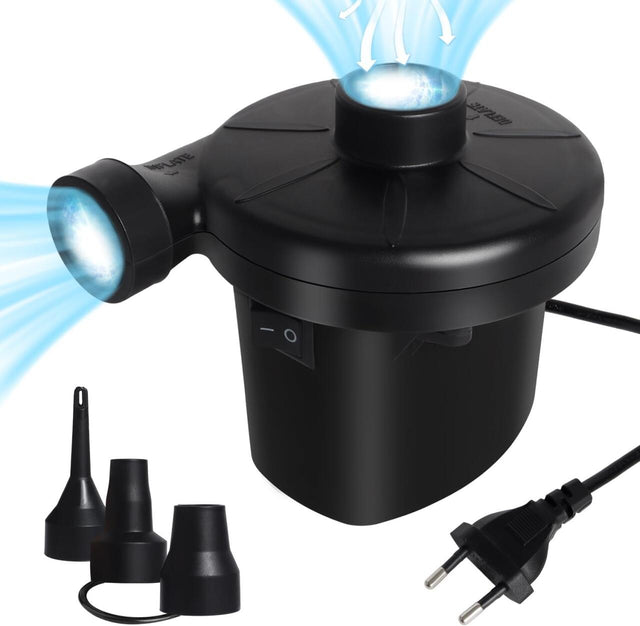 Inflador eléctrico portátil 2 en 1