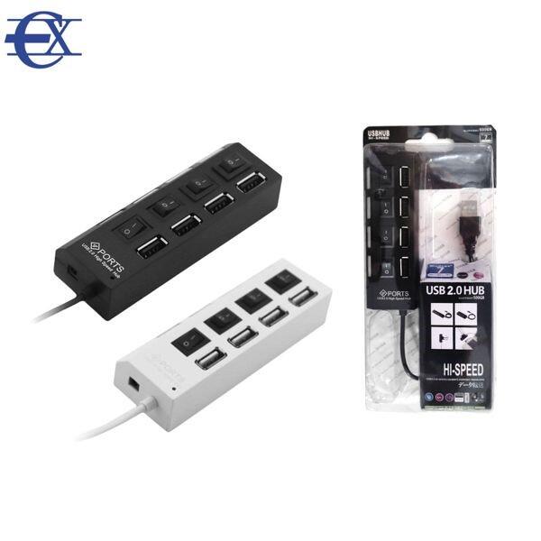 Hub USB 4 puertos compacto para portátil