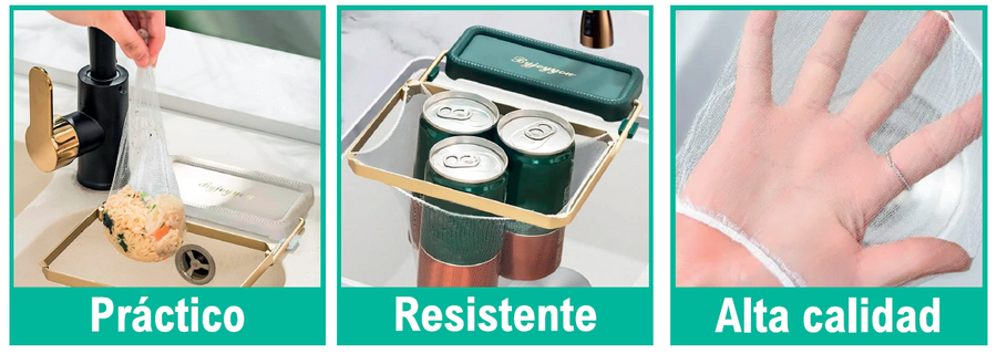 Bolsas para colgador de fregadero