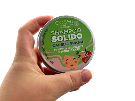 Champú sólido té verde para pelo suave