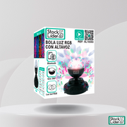 Bola luz RGB con altavoz Bluetooth
