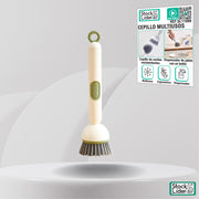 Cepillo multiusos con dispensador de jabón