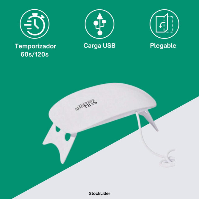 Lámpara LED secador de uñas portátil