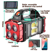 Lámpara solar portátil LED COB