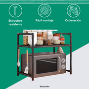 Estantería para microondas de cocina