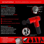 Pistola de masaje muscular inalámbrica