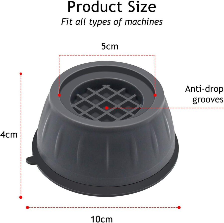 Patas de goma antivibración para lavadora