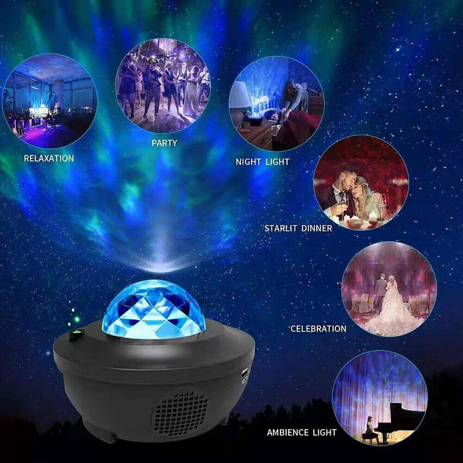 Proyector de galaxia LED con Bluetooth