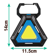 Lámpara triangular 36 LED COB portátil