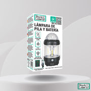 Lámpara de pila y batería LED portátil
