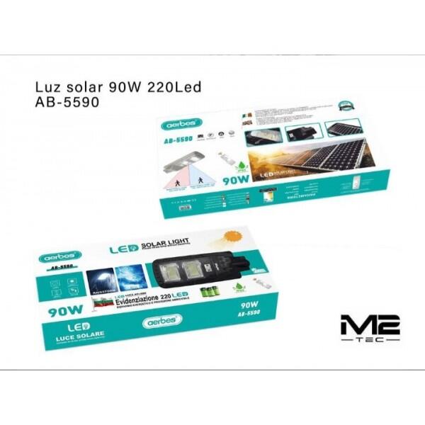 Lámpara solar grande con mando exterior