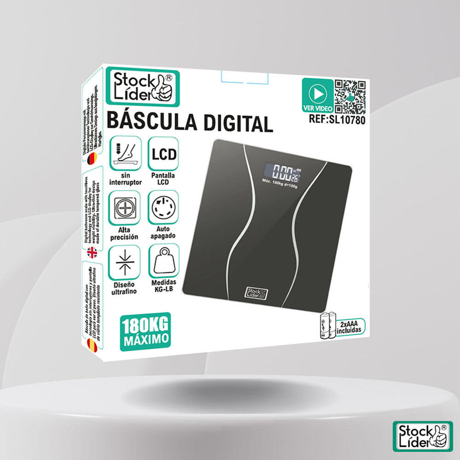Báscula digital precisa con pantalla LCD