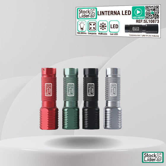 Linterna LED compacta de aluminio