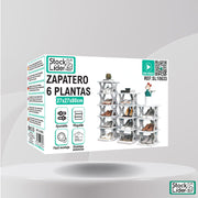 Zapatero 6 plantas plegable y ajustable