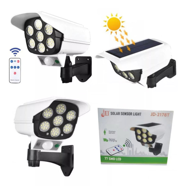 Foco LED simulador de cámara solar