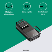 Powerbank carga rápida 10000mAh compacta