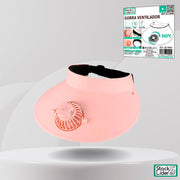 Gorra ventilador recargable y ajustable