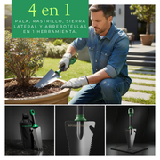 Pala multifunción 4 en 1 para jardín