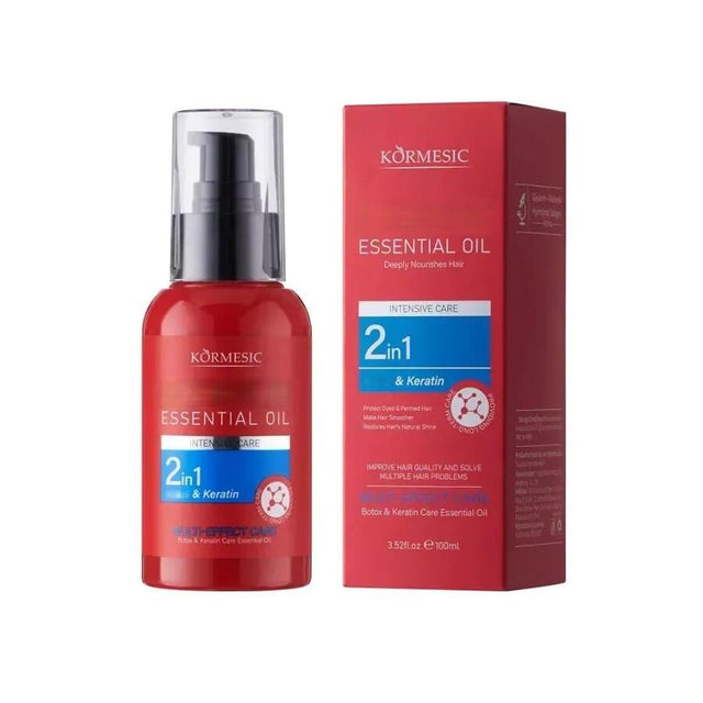 Aceite capilar con keratina para cabello dañado
