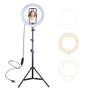 Aro de luz 26 cm con trípode 2,10 m