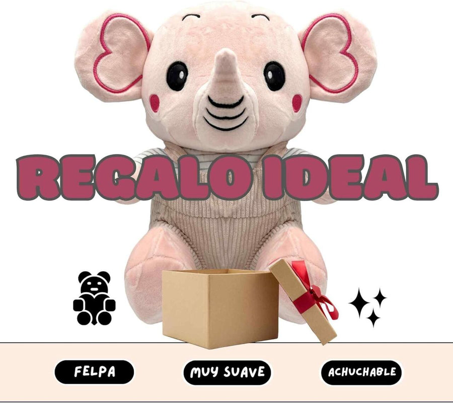 Elefante de Felpa Suave para Bebés y Niños