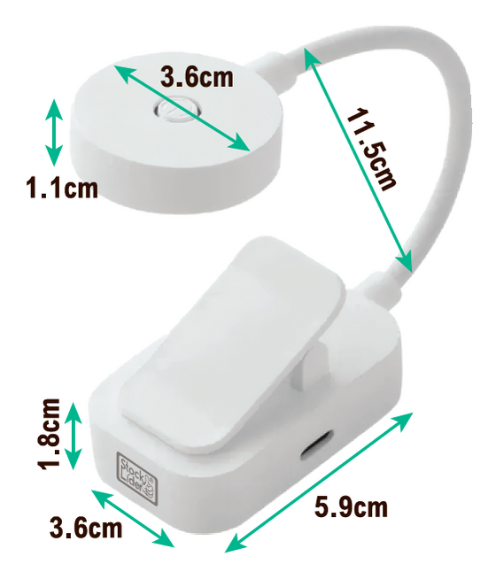Lámpara de lectura con clip USB