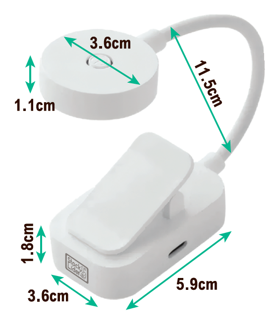 Lámpara de lectura con clip USB