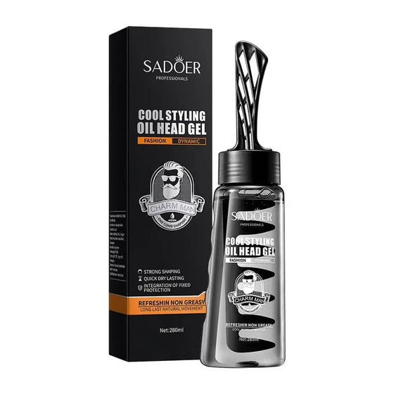 Gel efecto cera fuerte para peinar