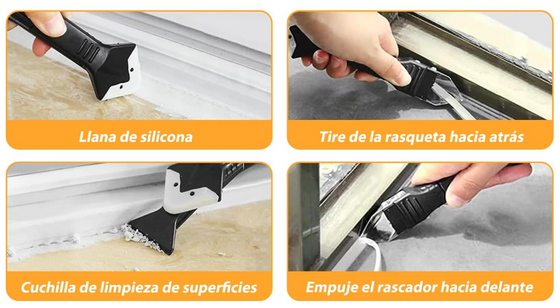 Raspador de silicona multifunción 3 en 1