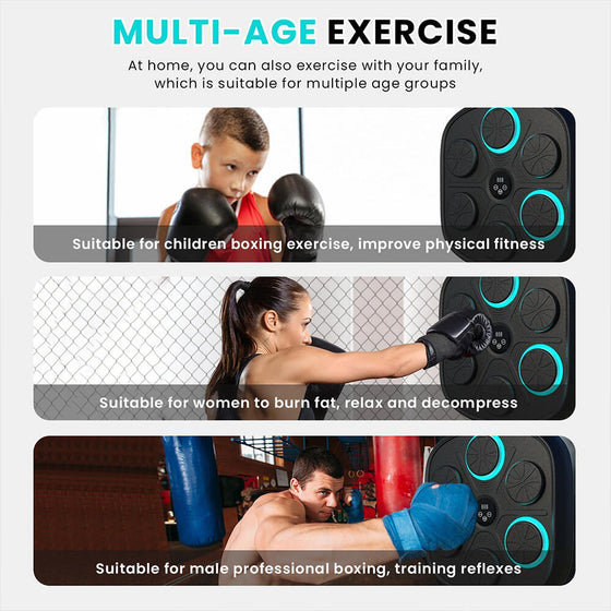 Máquina de boxeo musical para casa