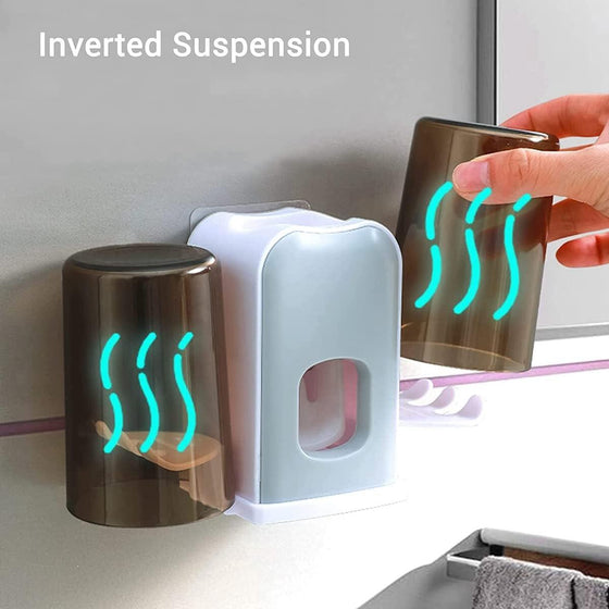 Soporte cepillo dientes con dispensador