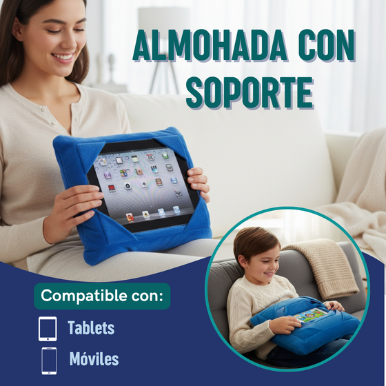 Almohada ergonómica para tablet y móvil